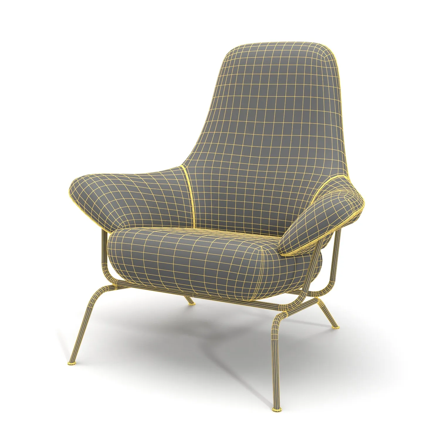 Hai Lounge Chair PBR 3D Model_07
